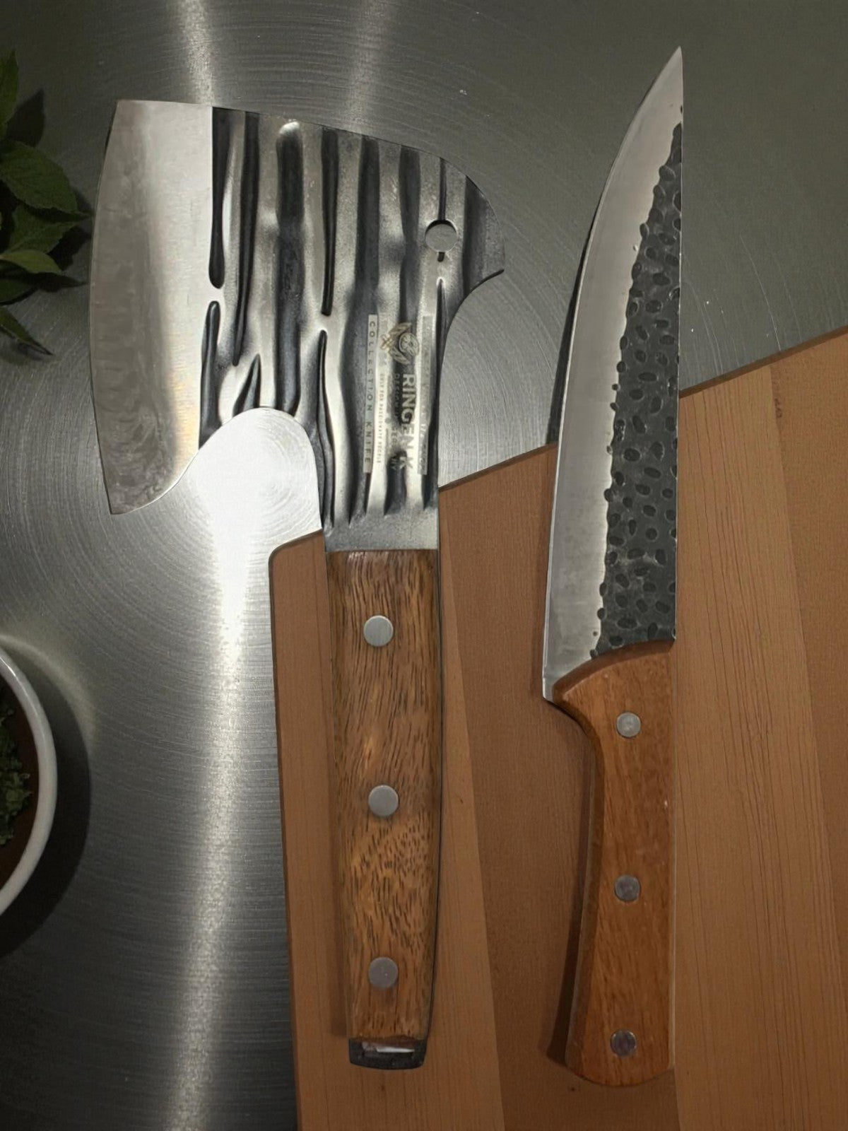 Set 2 Piese Macelarie,Cutit Macelarie Universal 30 cm si Satar Universal 25 cm