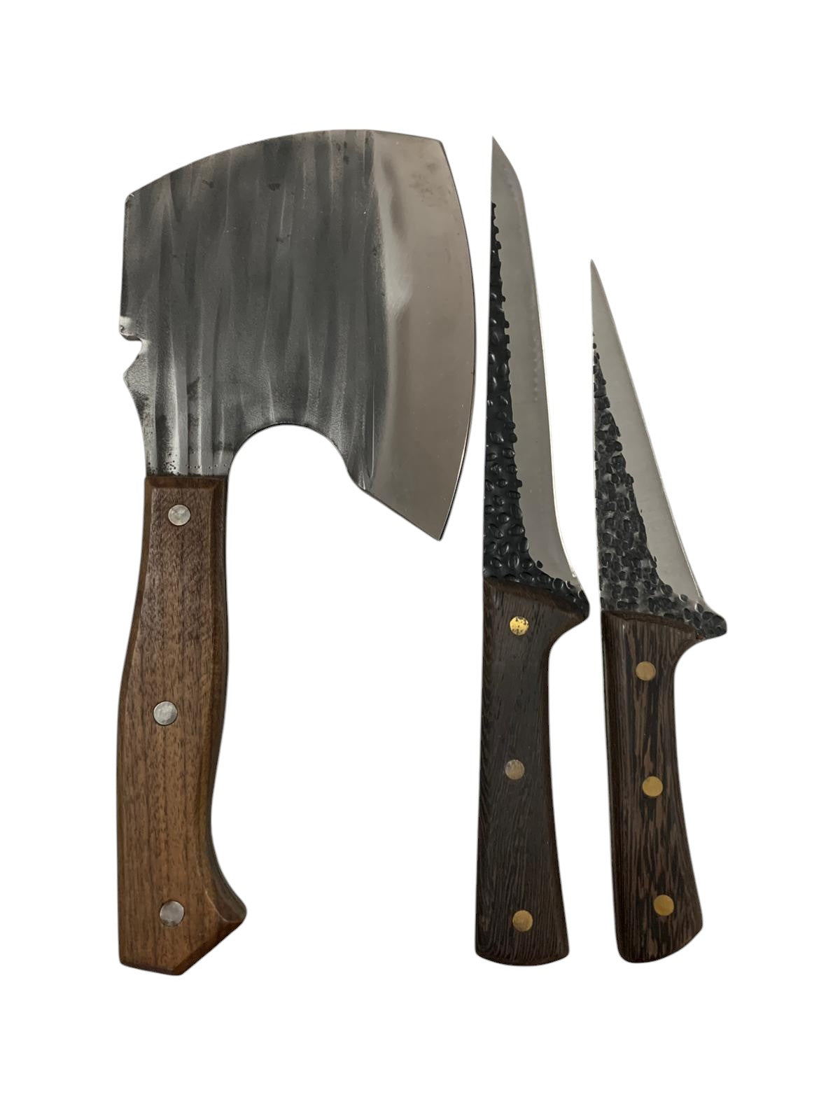 Set de 3 Piese Macelarie,Cutit Lama Groasa 30 cm ,Cutit Lama Groasa 26 cm si Satar Japonez 32 cm