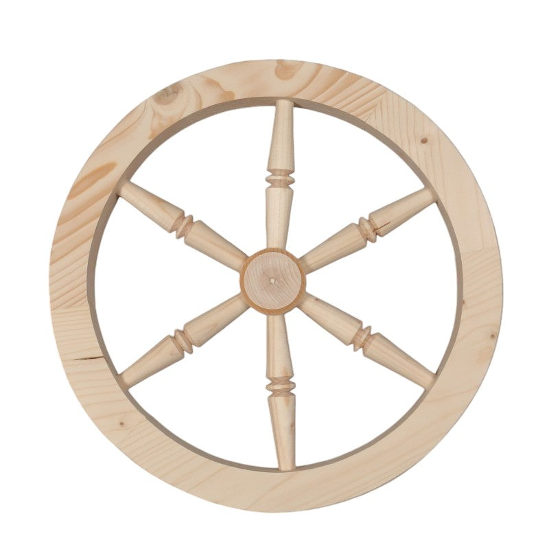 Roata Rustica Decorativa pentru Gradina, Lemn