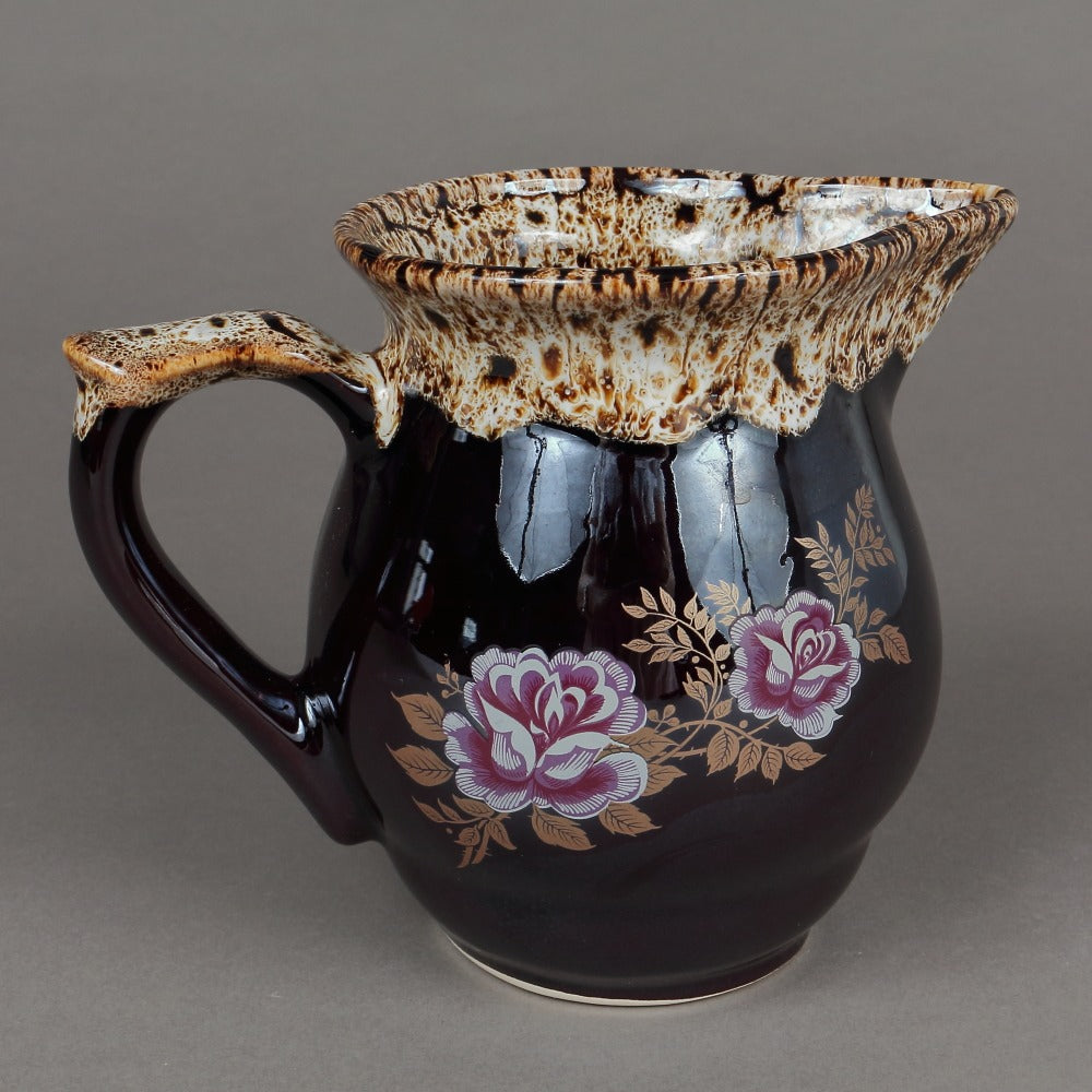 Carafa/Ulcior din ceramica, model Floral ,1 L