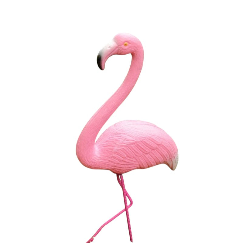 Flamingo, ornament decorativ pentru Curte sau Gradina, Plastic, 102x55 cm