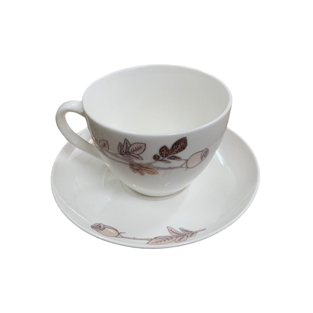 Set cafea, Opal, 12 piese, 6 cesti - 200 ml + 6 farfurii