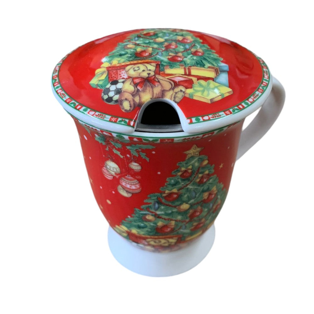 Cana de ceai Ceramica cu Infuzor si Lingurita , 250 ml