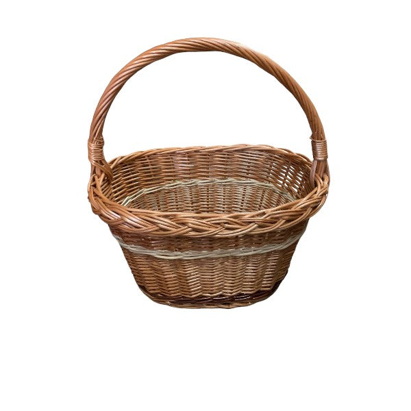 Cos pentru cumparaturi din rachita, 41 x 26 x 27 cm