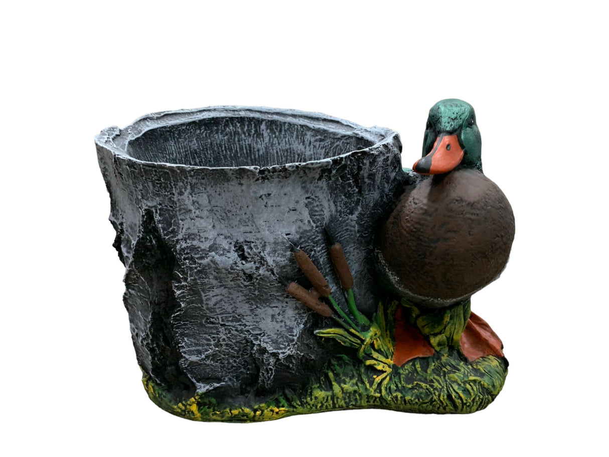 Ghiveci buturuga cu rata , Polirasina - 30 cm