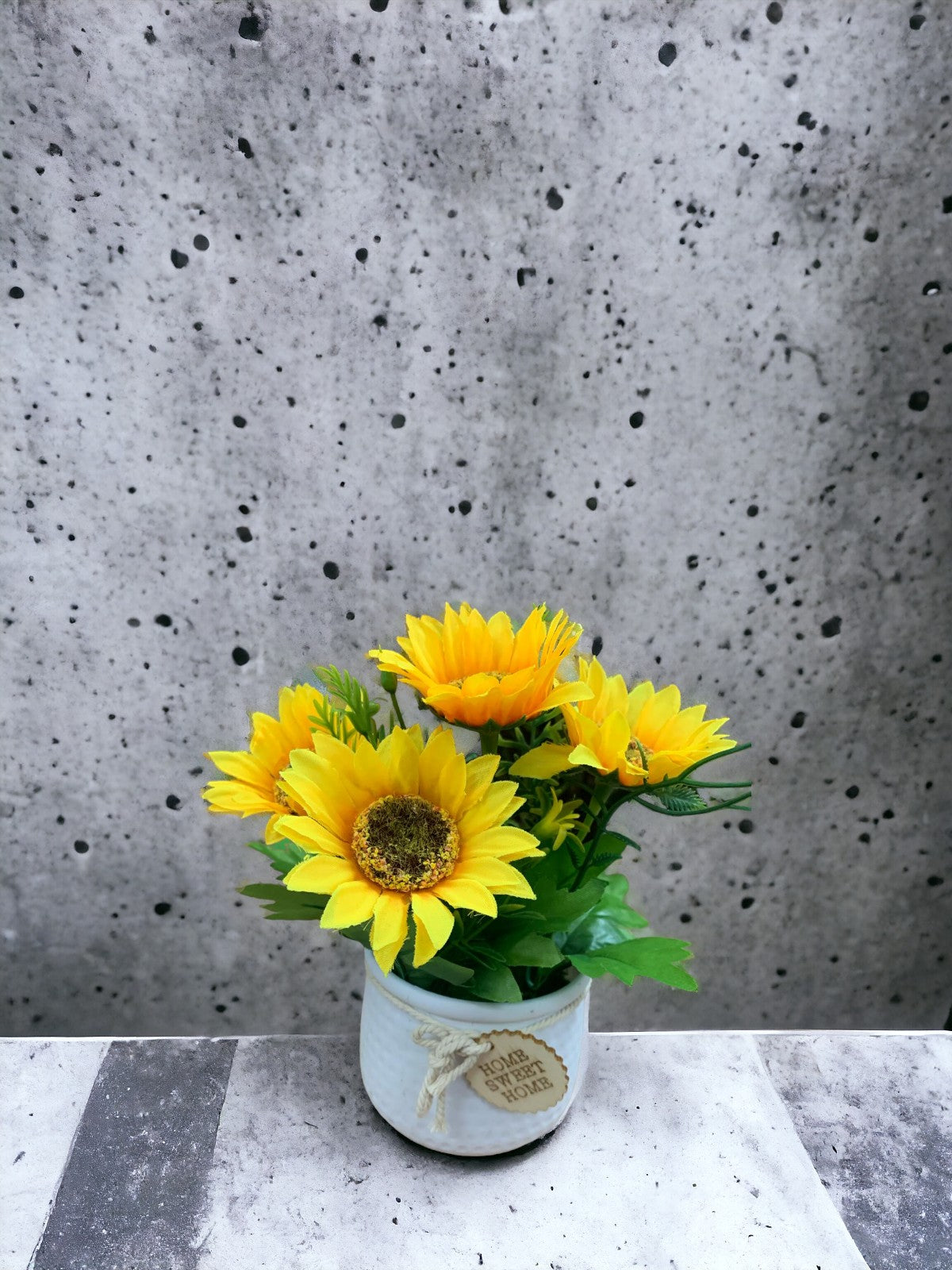Ghiveci decorativ floarea soarelui - Home sweet home
