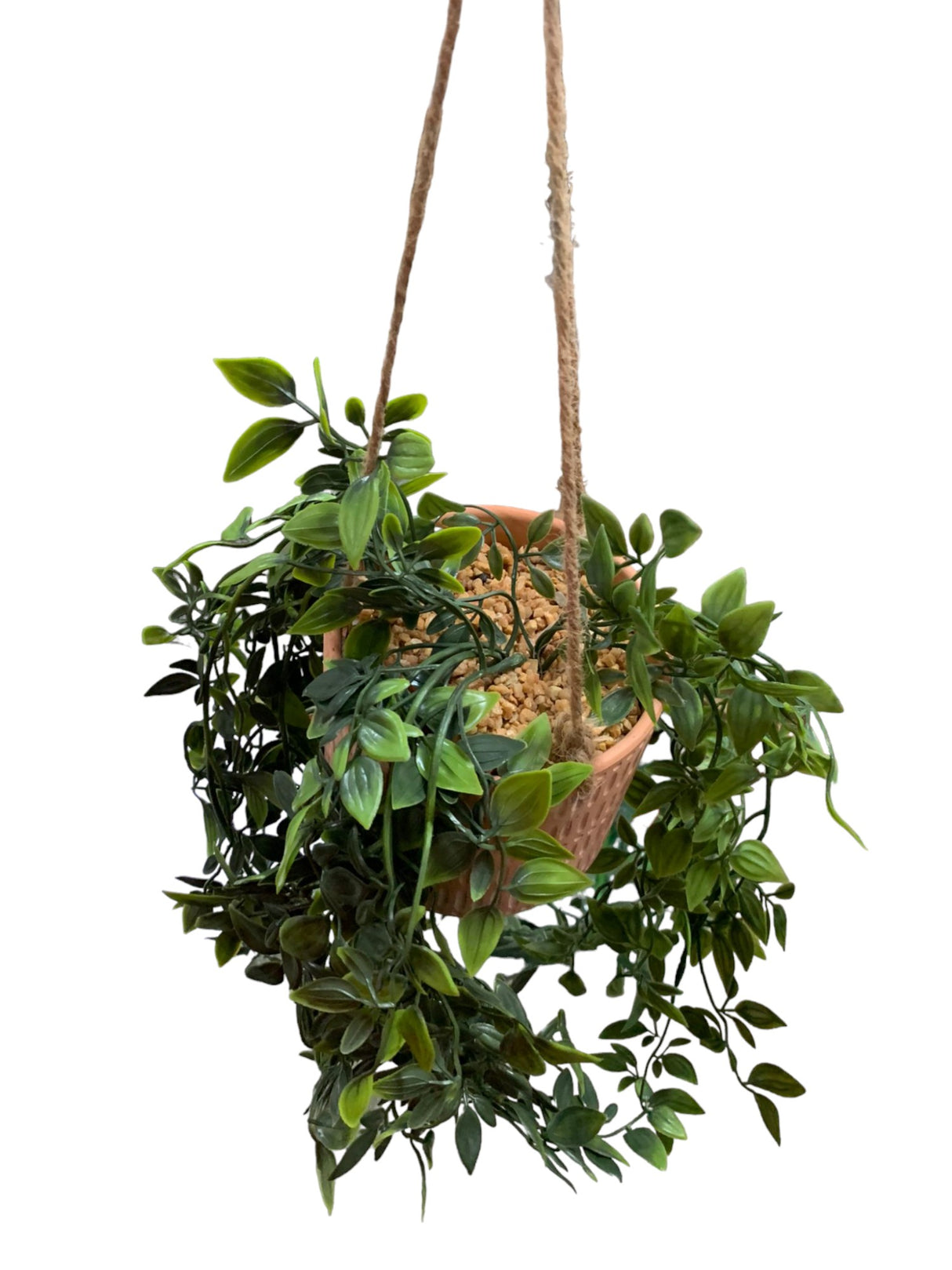 Ghiveci suspendat din Ceramica cu Planta Curgatoare artificiala