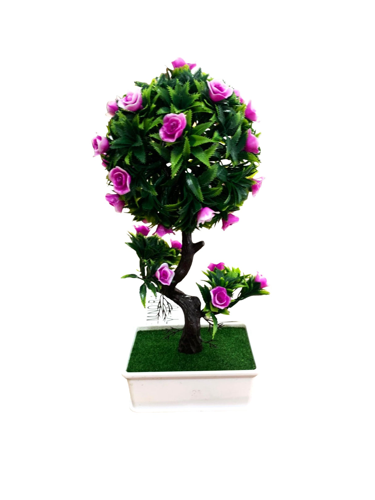 Bonsai artificial cu flori, Trandafiri, 27x12 cm
