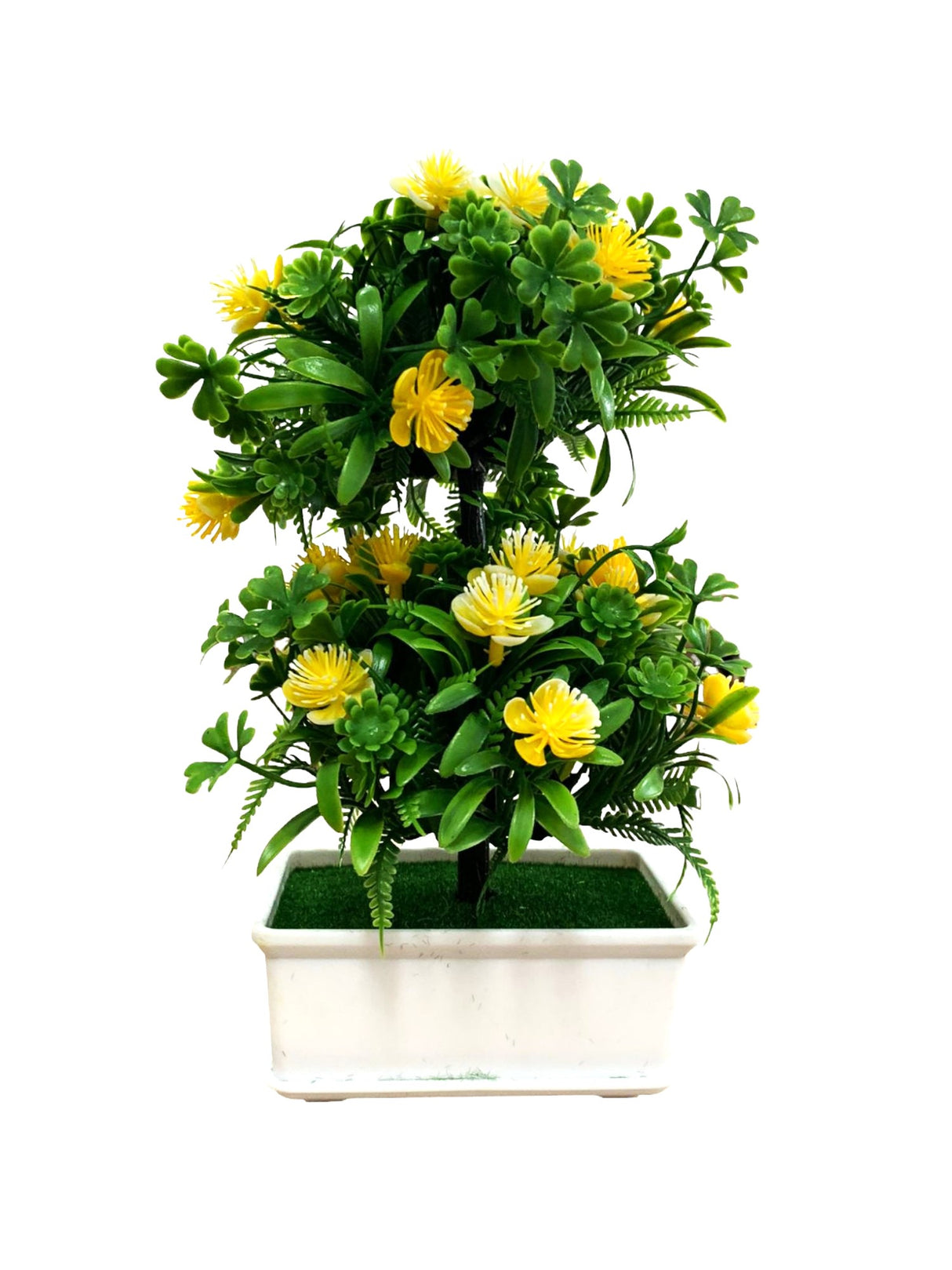 Bonsai artificial in ghiveci , Flori , 25x15 cm