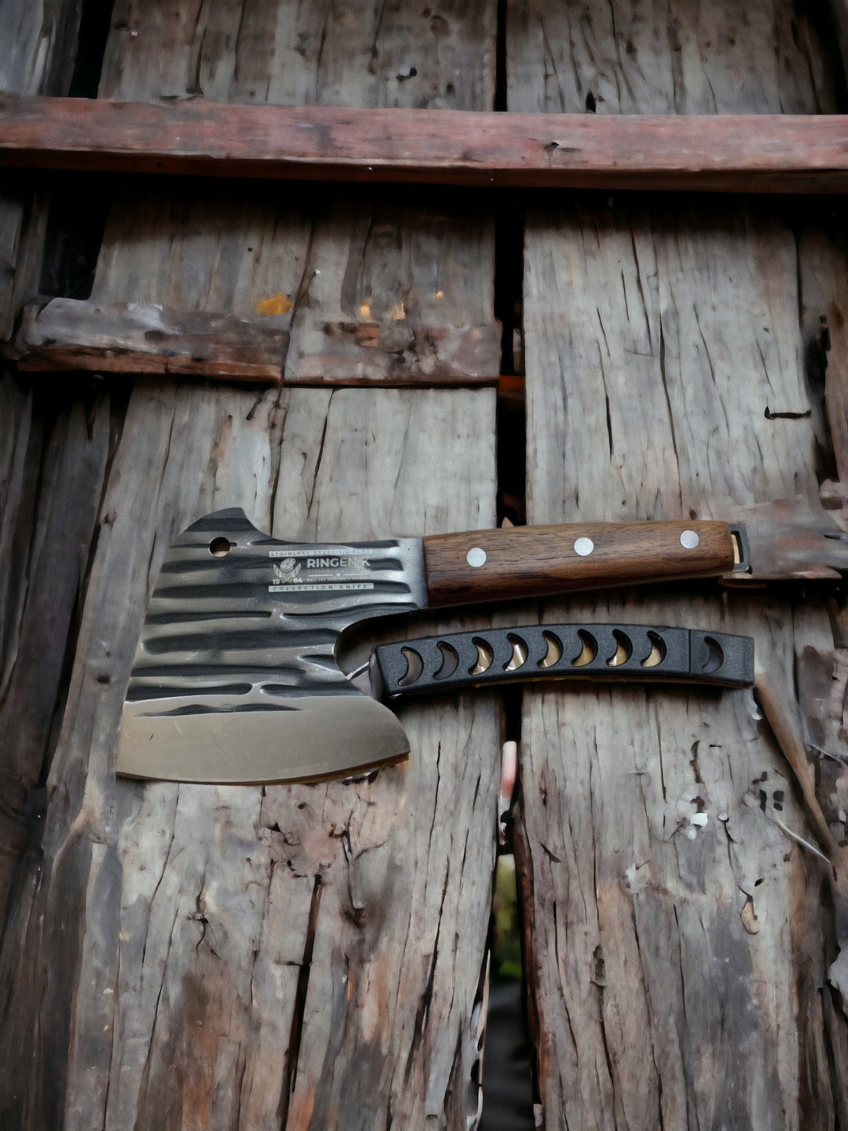 Cutit tip Satar Universal,Otel inoxidabil/Lemn, 25x10 cm , 450 g