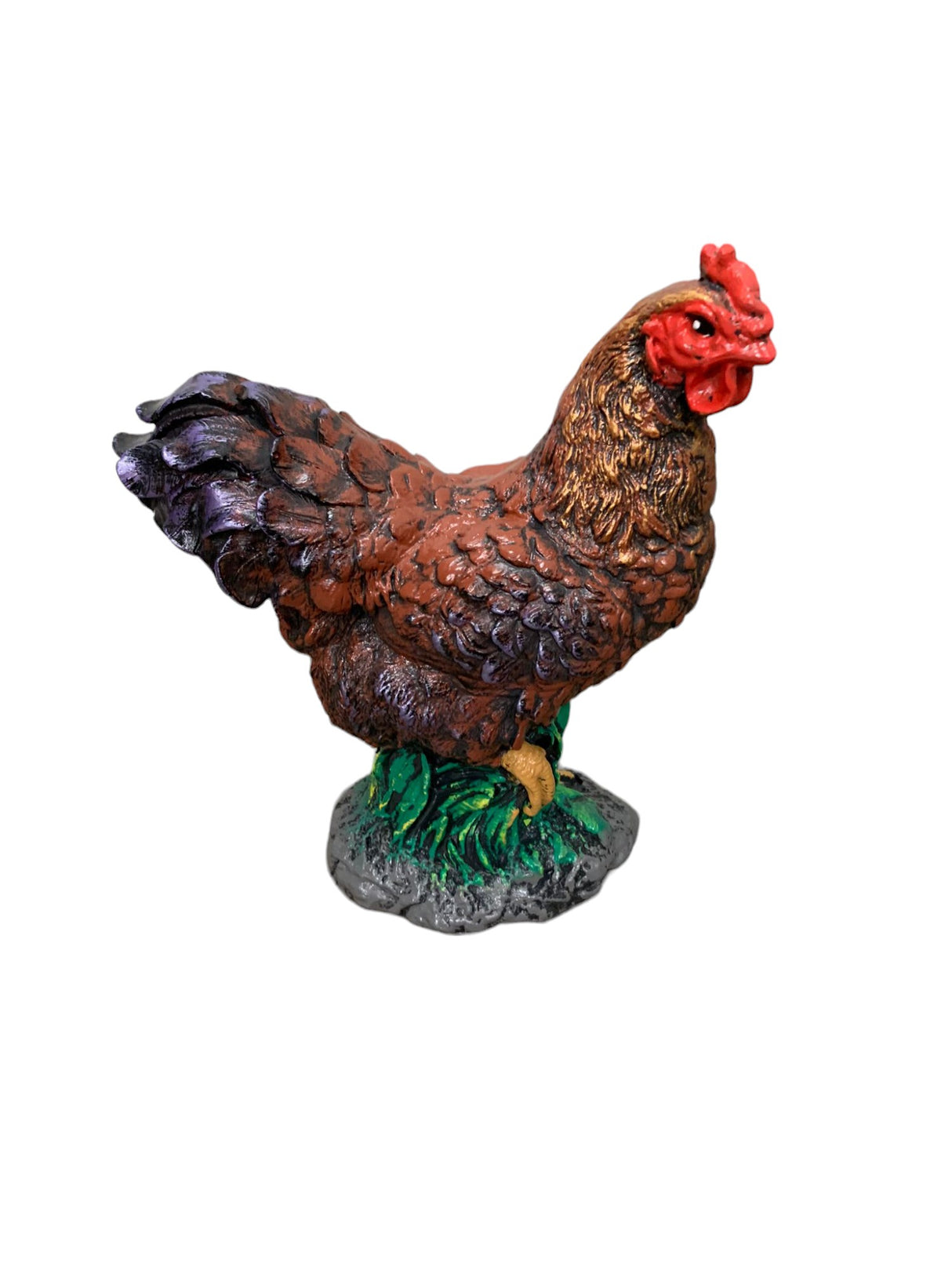 Decoratiune Gradina, Ceramica, Gaina/ Cocos, 27x20x15cm