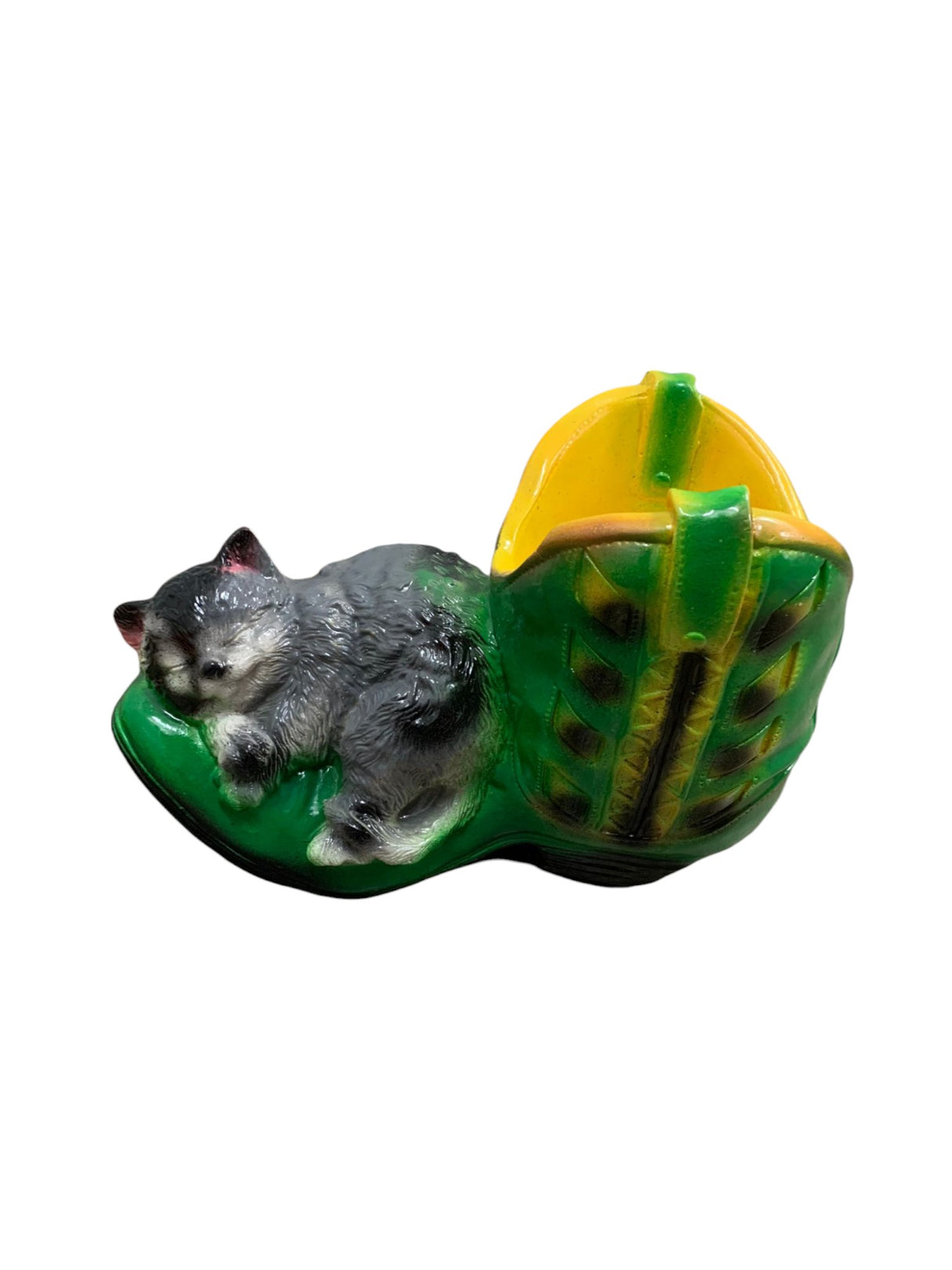 Ghiveci Bocanc cu Pisica,Polirasina,28x16x20 cm