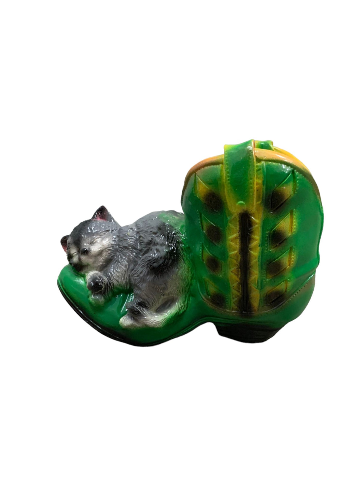 Ghiveci Bocanc cu Pisica,Polirasina,28x16x20 cm