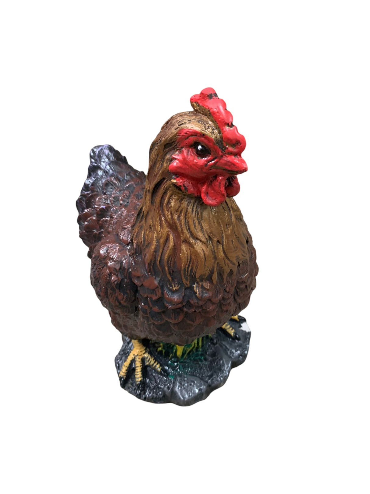 Decoratiune Gradina, Ceramica, Gaina/ Cocos, 27x20x15cm