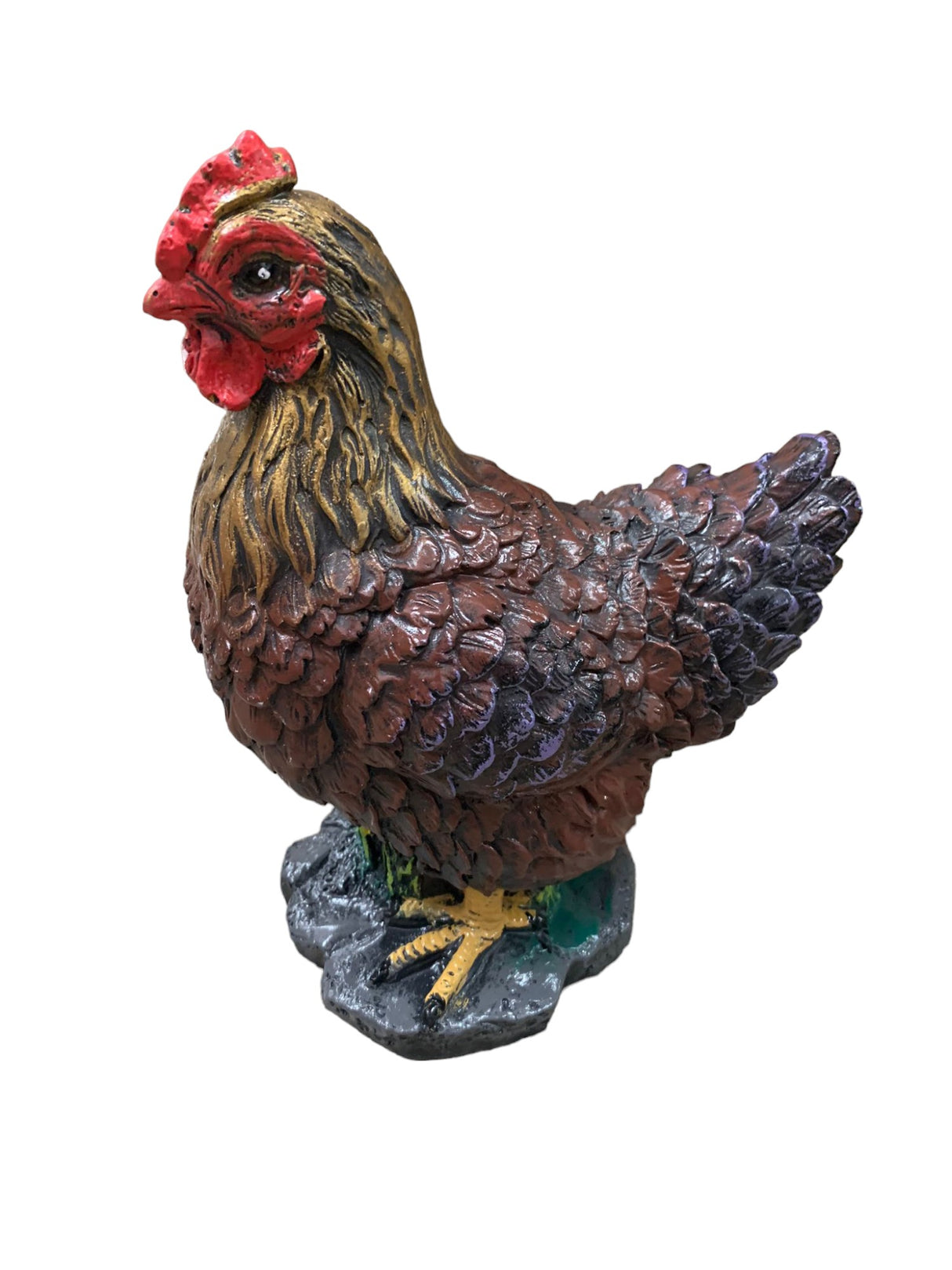 Decoratiune Gradina, Ceramica, Gaina/ Cocos, 27x20x15cm