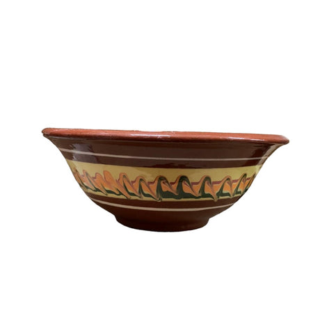 Castron din Ceramica, pictat manual, Multicolor, 14.5 cm