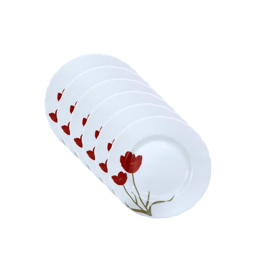 Set 6 piese, Opal, Model Lalele , Farfurii / Cani/ Boluri