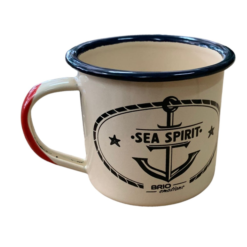 Cana Metalica Emailata, model Munte/Mare/Moto , 350 ml