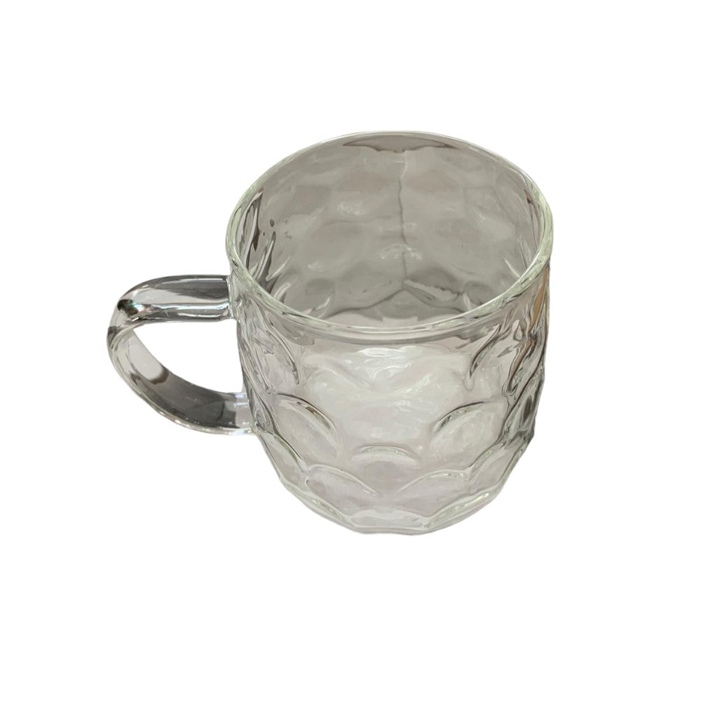 Cana din Sticla Transparenta , Buline , 400 ml