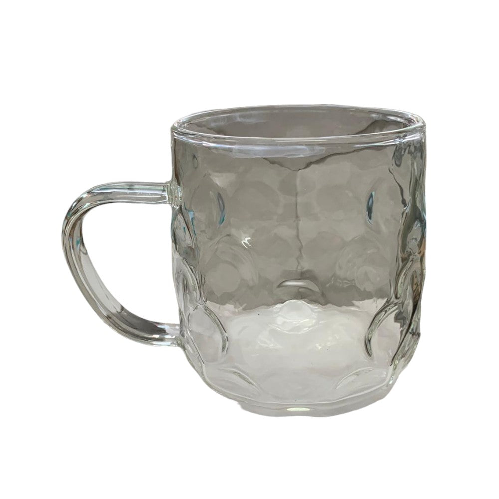 Cana din Sticla Transparenta , Buline , 400 ml