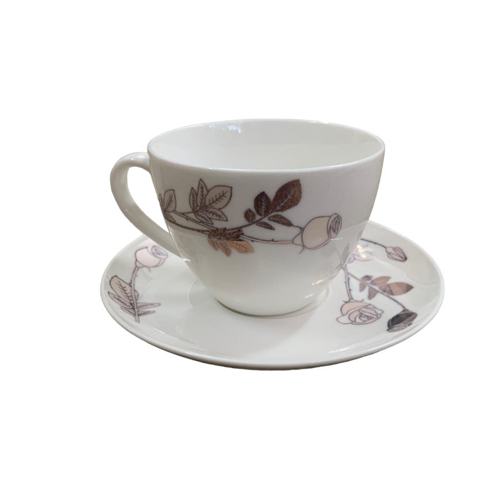 Set cafea, Opal, 12 piese, 6 cesti - 200 ml + 6 farfurii