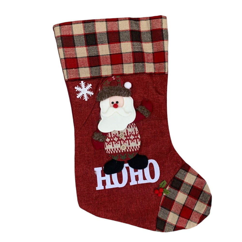 Cizma/Ciorap decorativ, model Craciun,3D