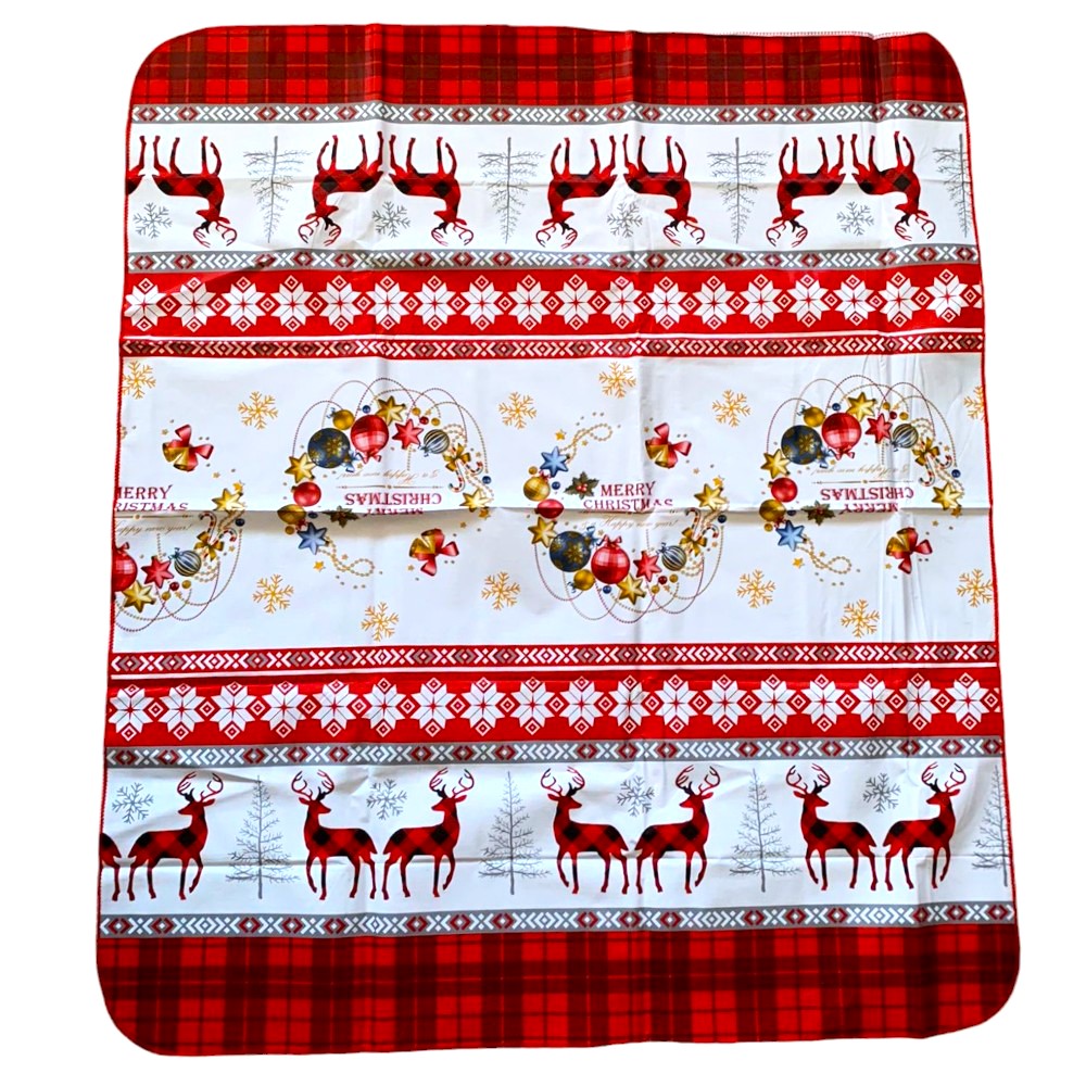 Fata de masa cu motive de Craciun, Poliester