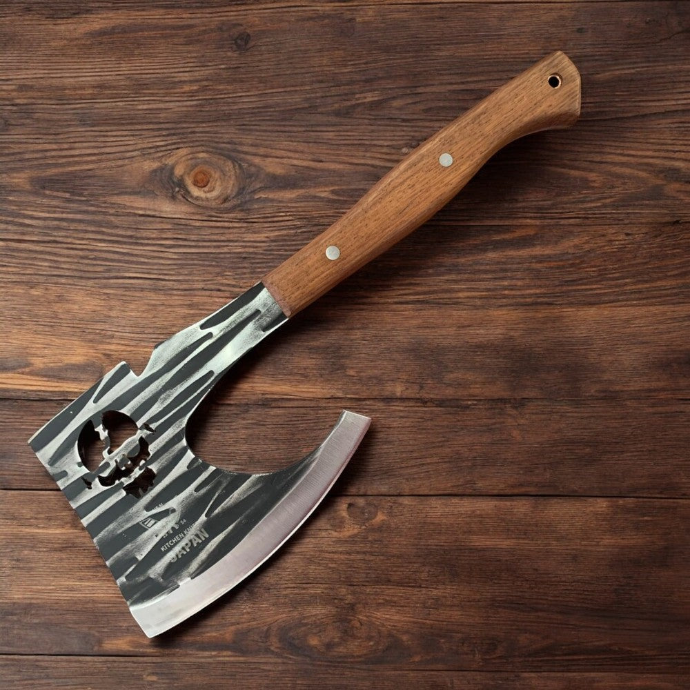 Satar/Topor Japonez Profesional, Otel inoxidabil/Lemn, husa inclusa , 33 cm , 650 g