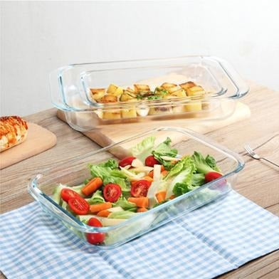 Set 3 tavi dreptunghiulare pentru cuptor din Yena, cantitate 1/1,6/2,2 litri