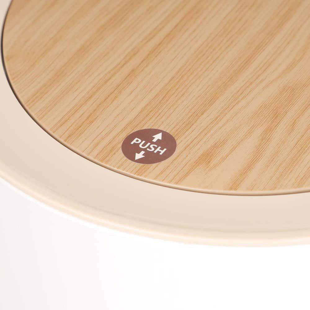 Cos Gunoi Rotund Alb Plastic 22X36.3CM 7L