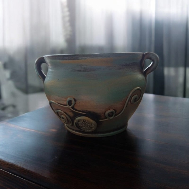 Ghiveci decor, Ceramica, 15x11 cm