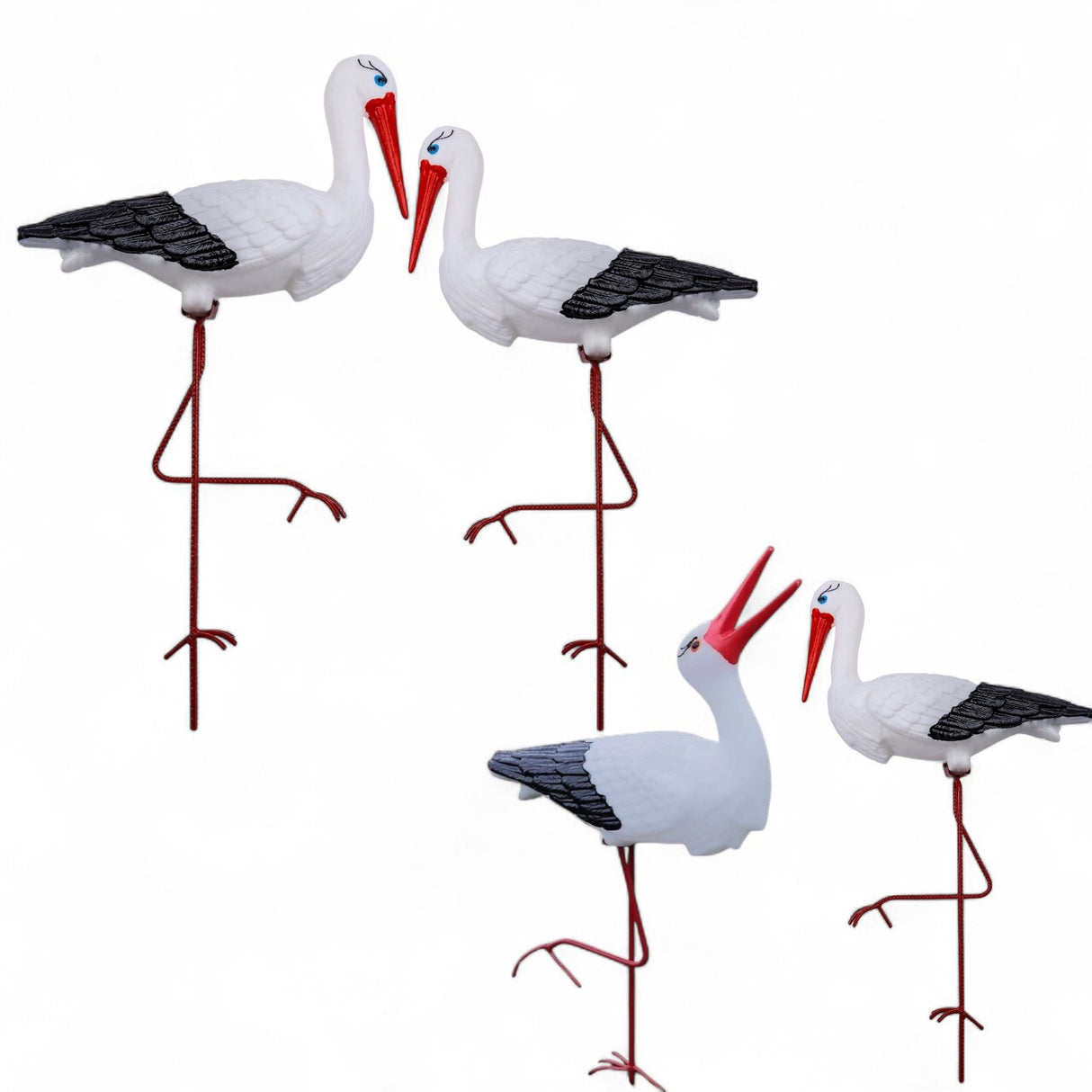 Set 4 Berze Plastic Decor Gradina 100 cm, 65 cm si 2 x 55 cm