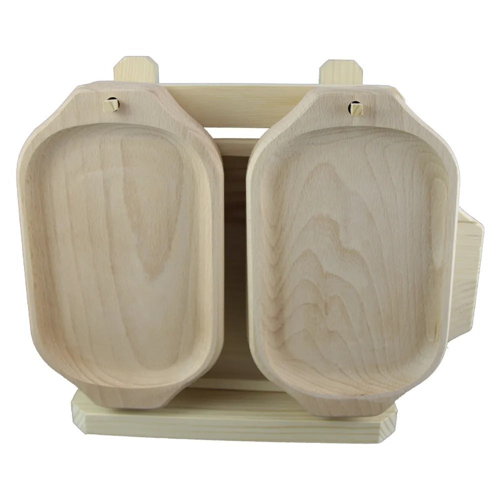 Set 7 Platouri dreptunghiulare pe suport de lemn