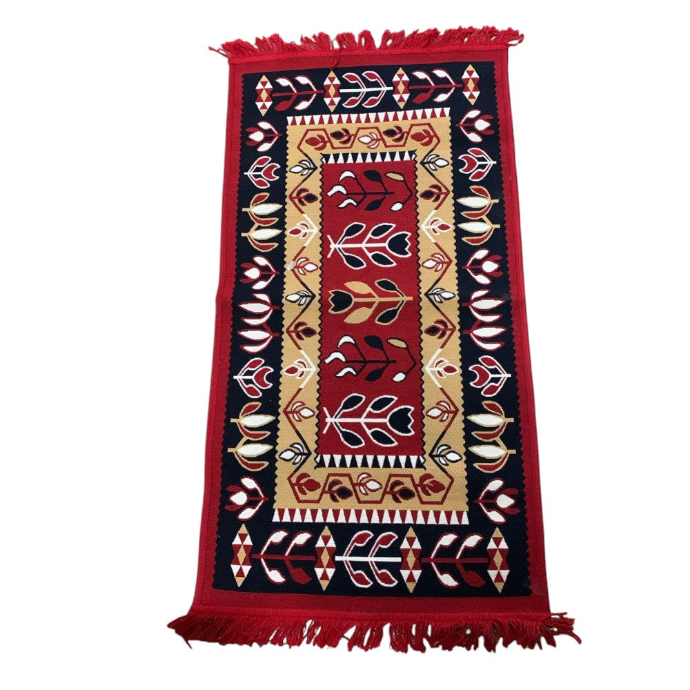 Covor floral, cu doua fete, dimensiunea 60x120cm , bumbac