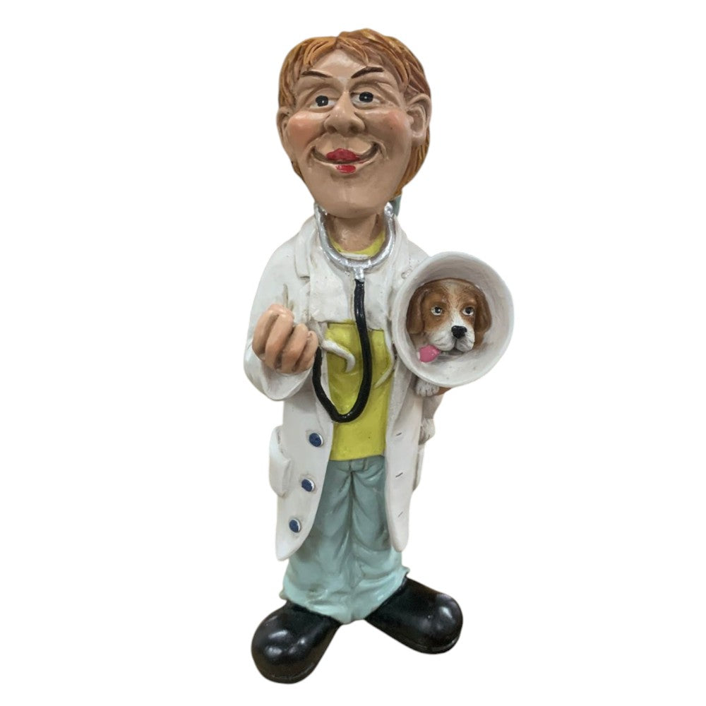 Figurina caricatura amuzanta meserie ,polirasina, 17 cm