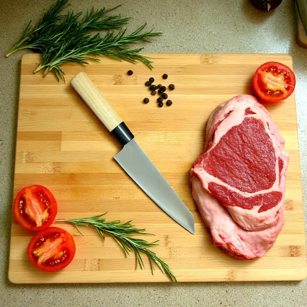 Cutit de Bucatarie Metal,cu Maner de Lemn,32 cm , 100 g