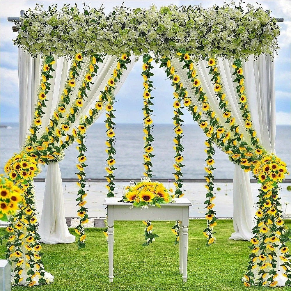 Ghirlanda Artificiala Floarea Soarelui, 2.2 m