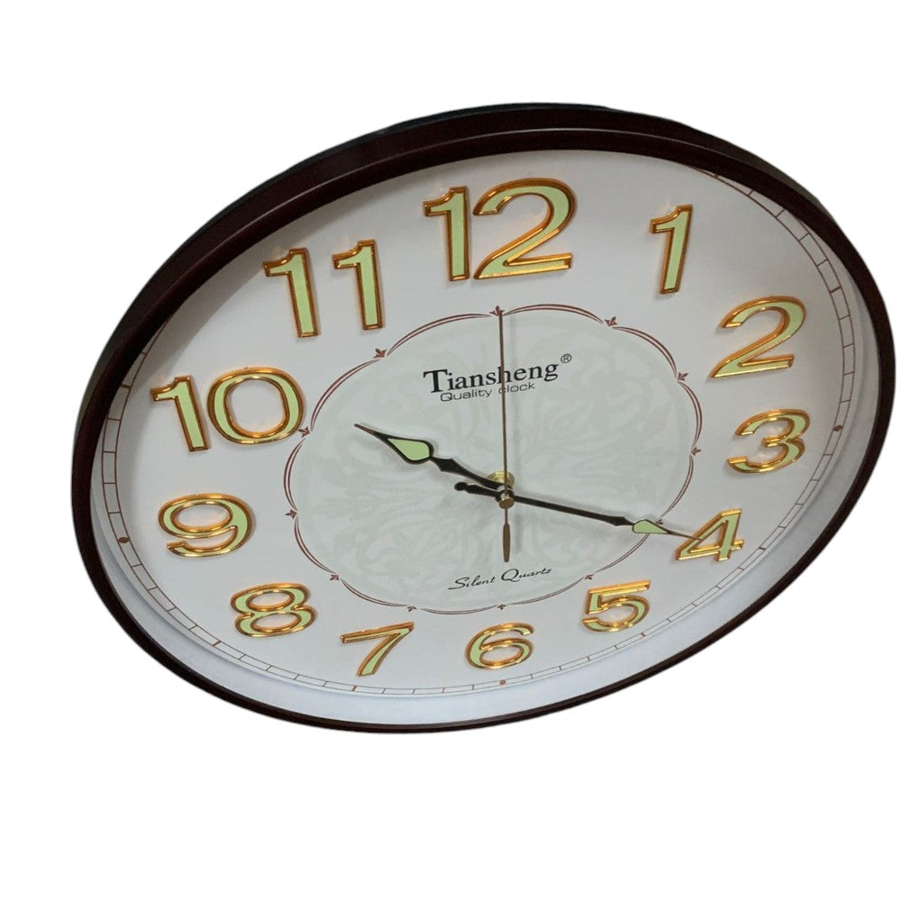 Ceas de perete, cu Cifre Fosforescente,plastic , 34 cm