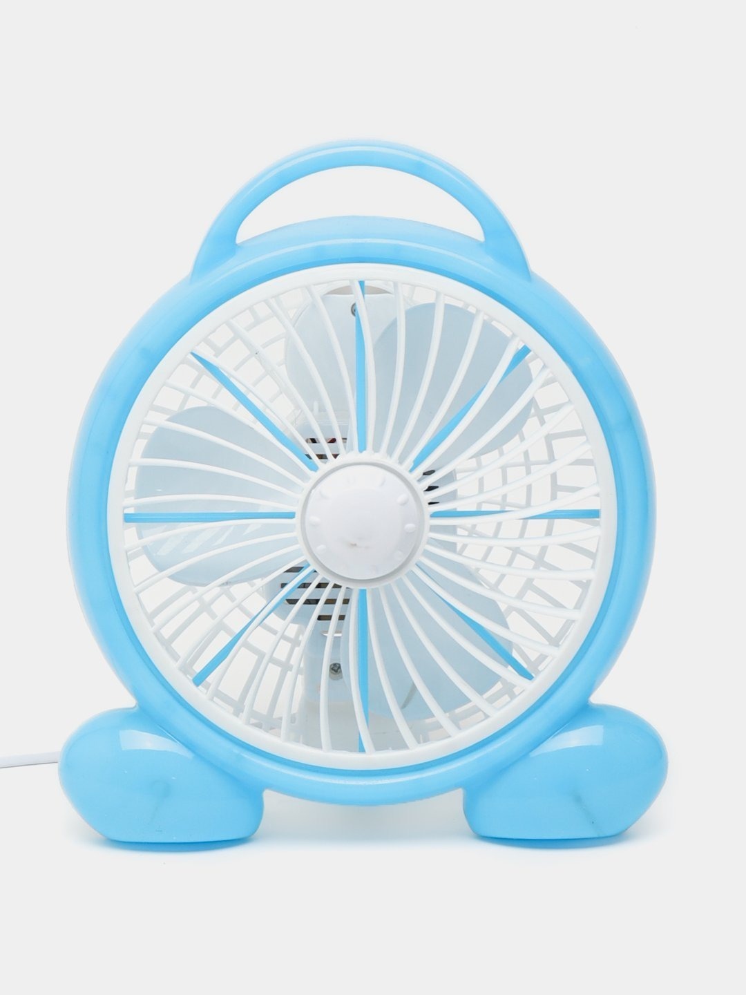 Mini Ventilator Electric de Birou ,Albastru, 25x20 cm