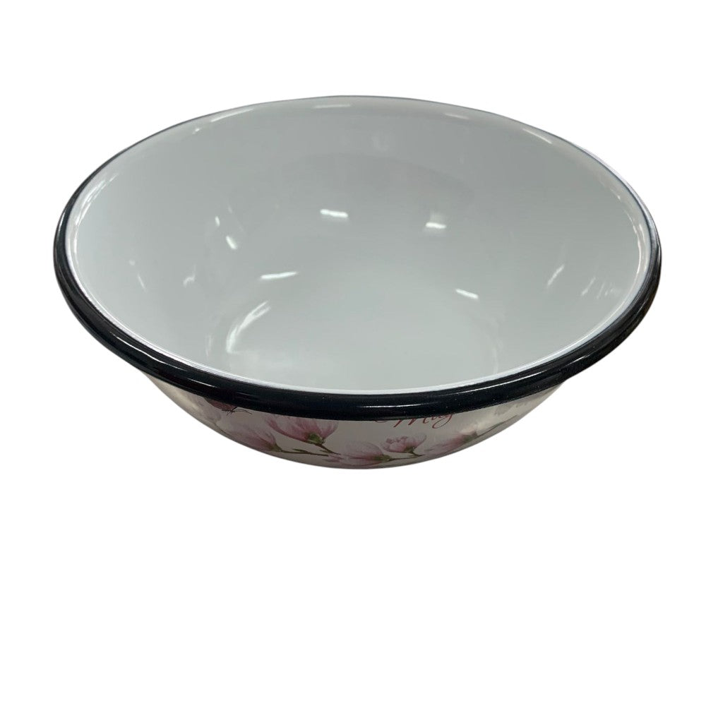 Bol/Castron Emailat cu decor , 0.6/1.5 Litri