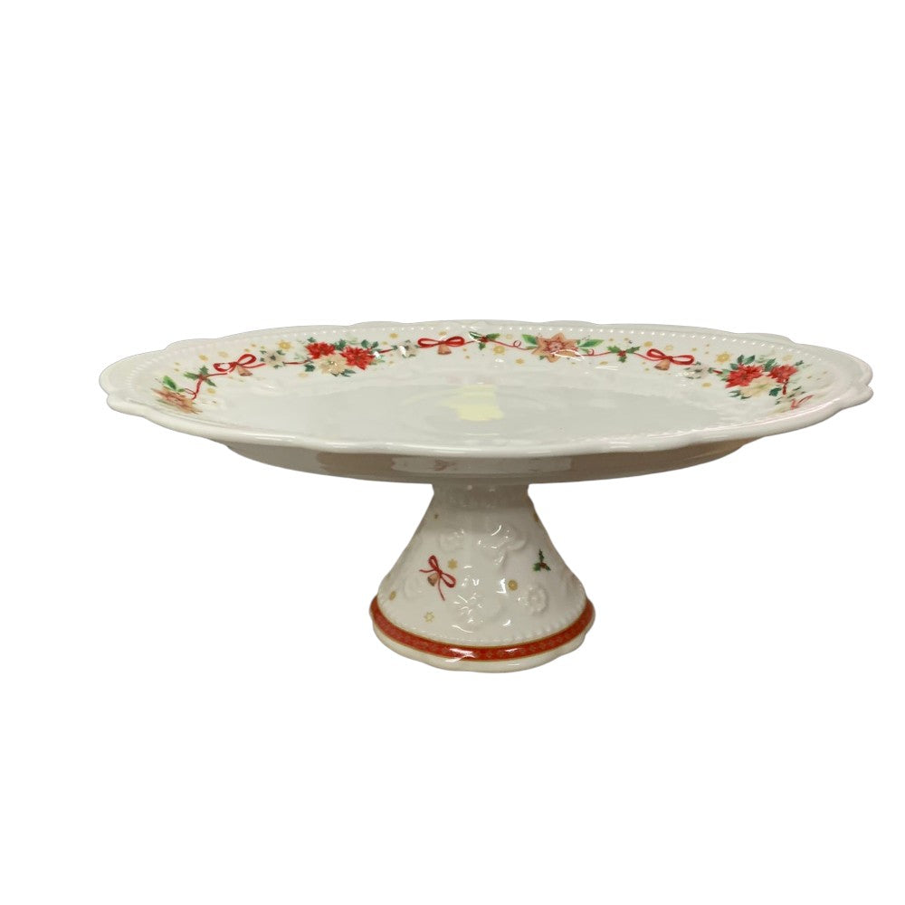 Platou / Fructiera cu picior,ceramica , model Festiv