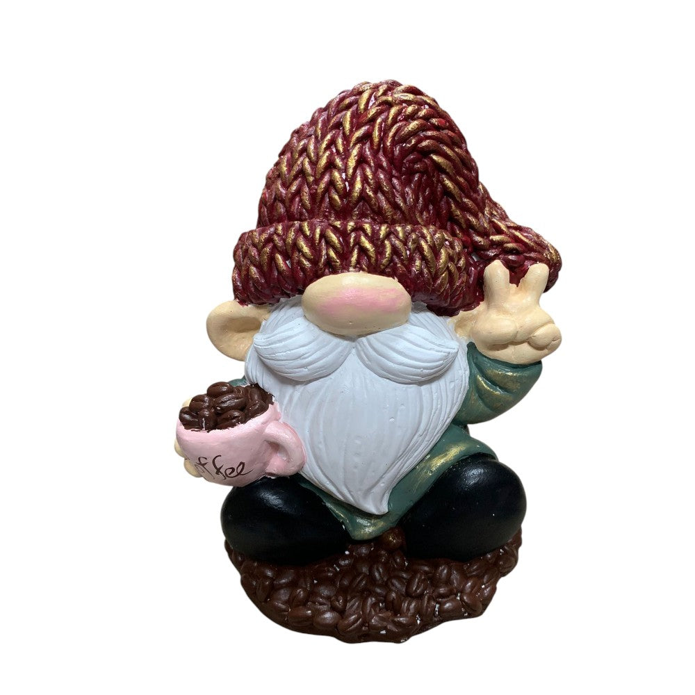 Figurina / Decoratiune pictata manual,rasina, Spiridusi , 20.5 cm