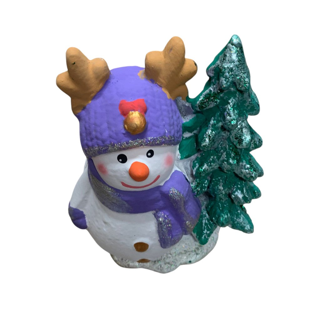 Figurina Om de zapada cu bradut, pictata manual, rasina, 21 cm