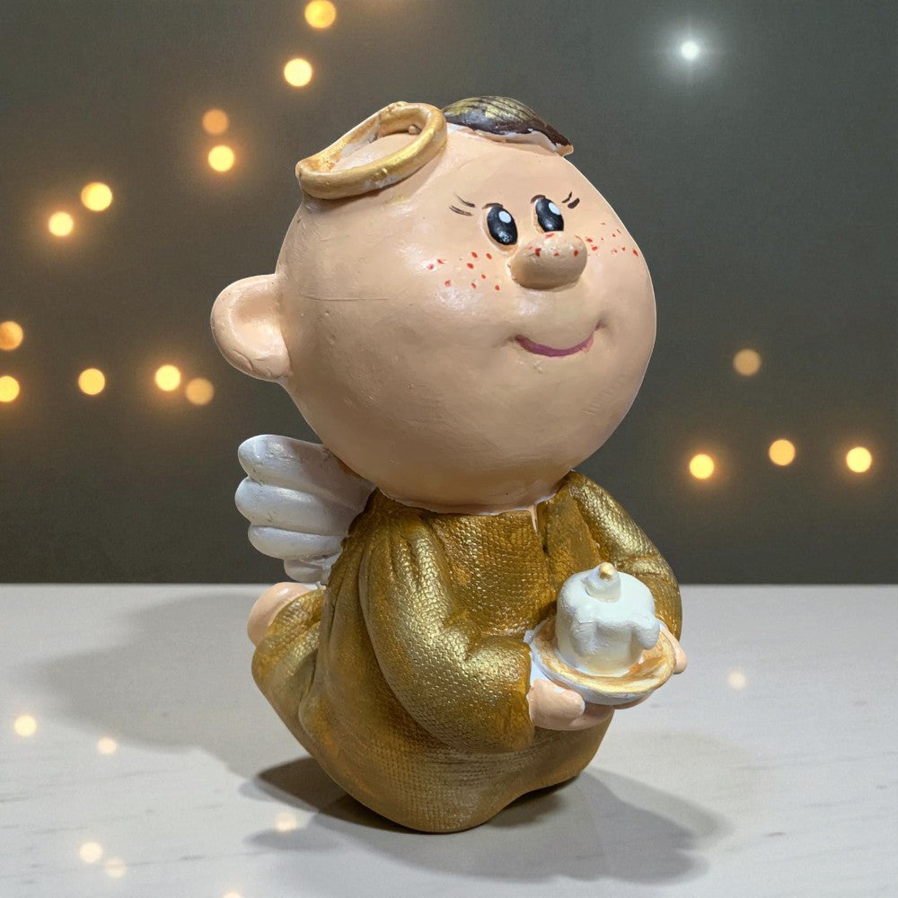 Decoratiune Copil /Bebelus ingerasi,rasina,18 cm