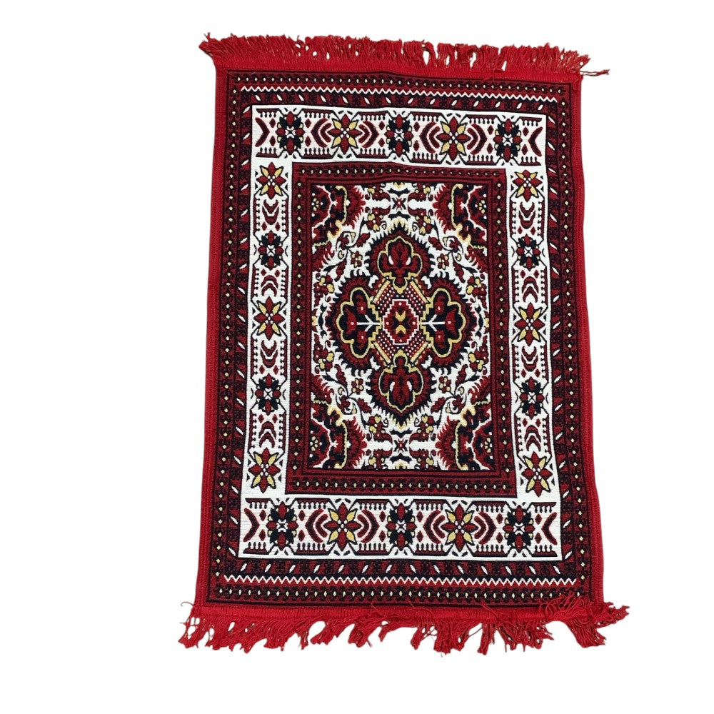 Covor rustic, Roșu, Bumbac, 60x90 cm