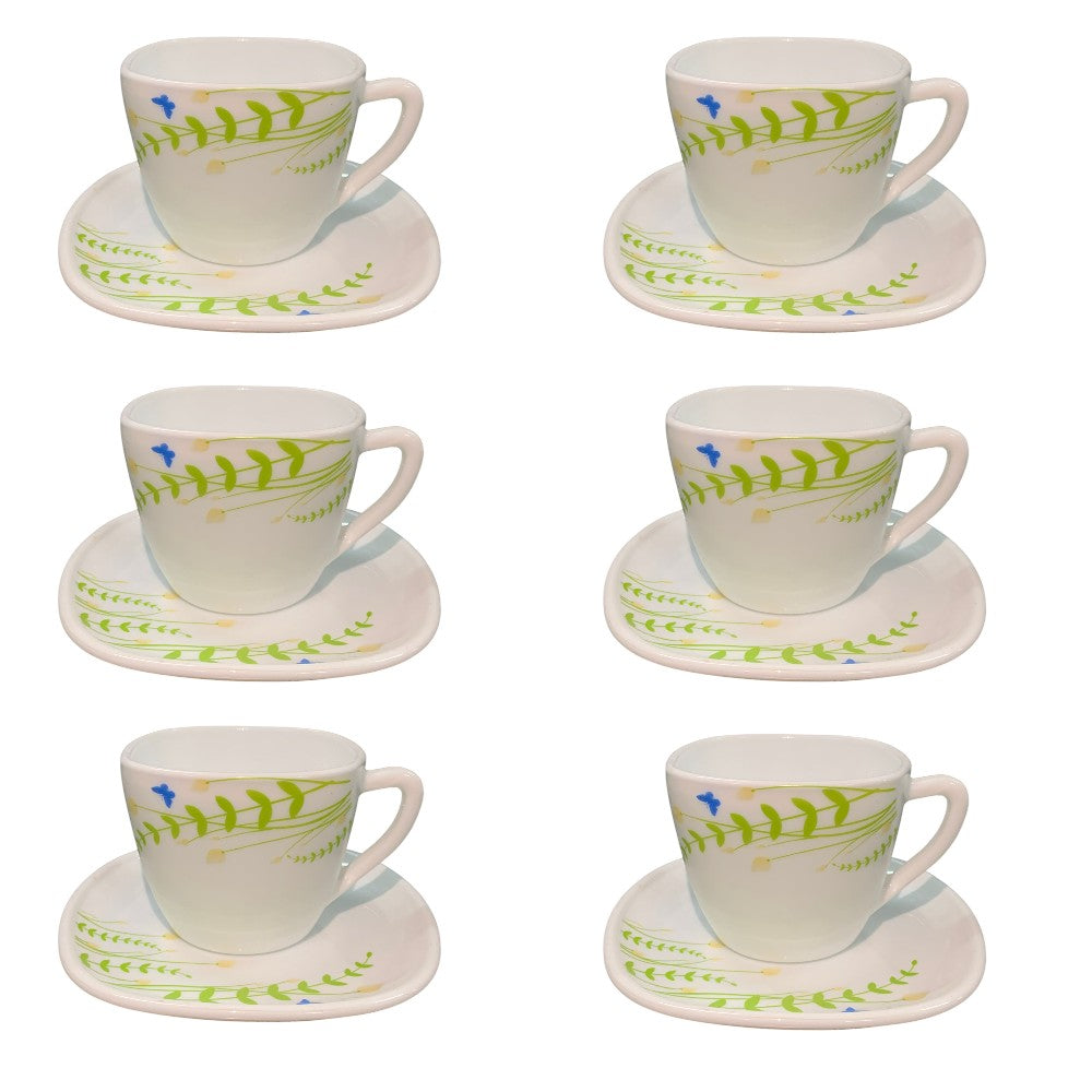 Set de cafea Opal , model Floral , 12 piese , 220 ml