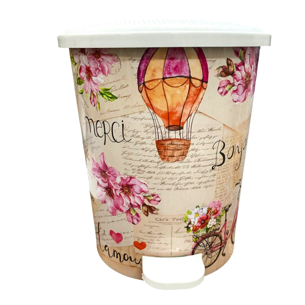 Cos de gunoi cu pedala,decor Paris,12L