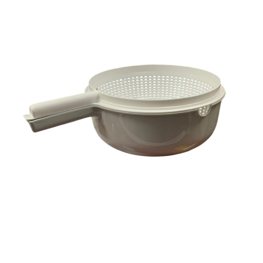 Strecuratoare dubla cu maner,plastic rezistent, 23 cm, 3 L