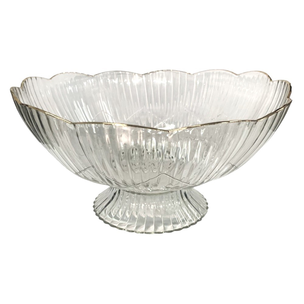 Fructiera eleganta cu picior pentru prajituri, torturi, fructe, aperitive, 25 cm