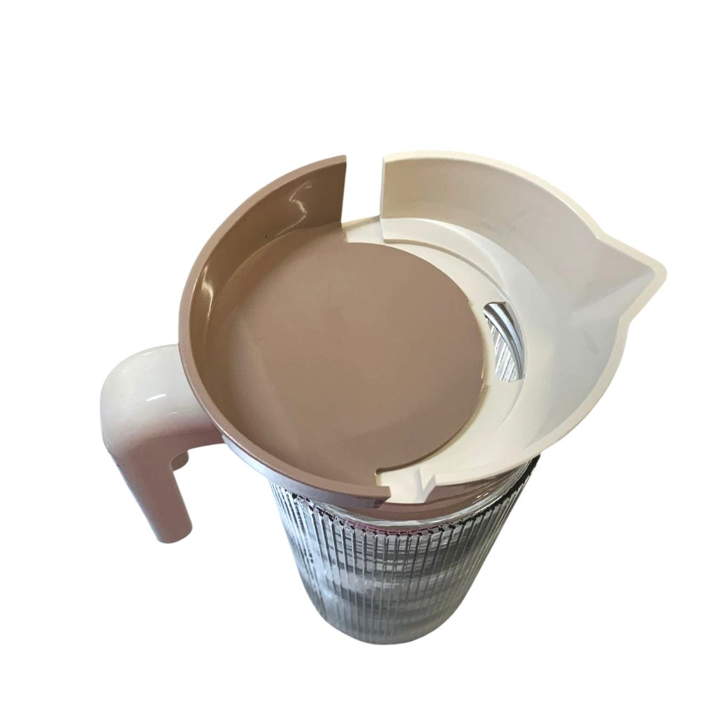Carafa Diamond,sticla transparenta, cu capac si maner, 1350 ml